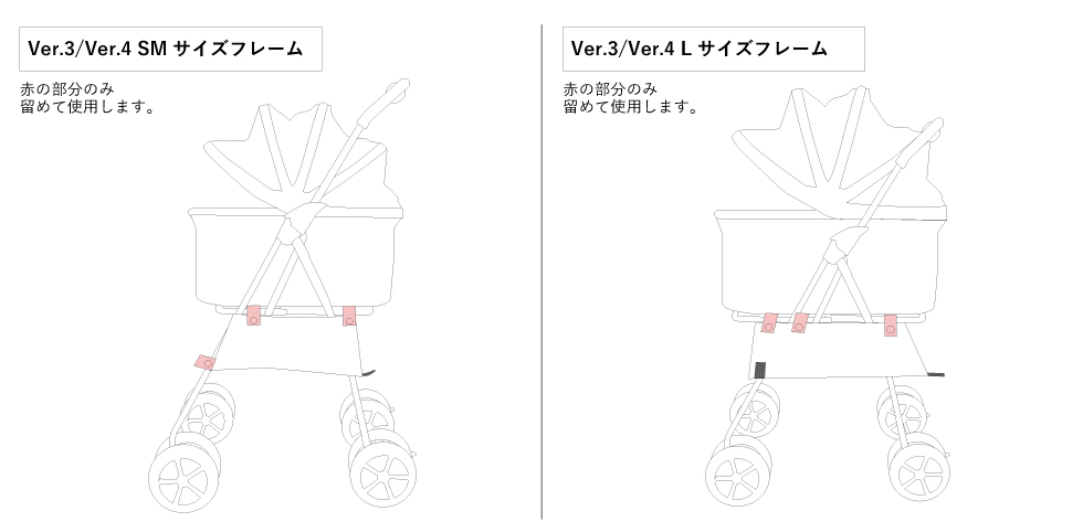 天使のカートメッシュ小物入れ取り付け